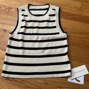Commense Leisure Stripe Knit top, never worn